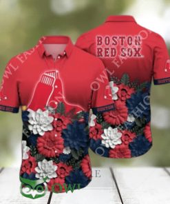 Trending Summer Boston Red Sox MLB Flower Hawaiian Shirt