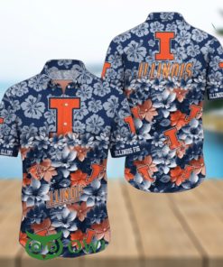 Trending Summer Illinois Fighting Illini NCAA3 Hawaiian Shirt 2024