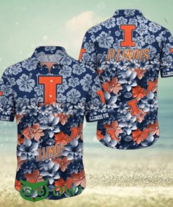 Trending Summer Illinois Fighting Illini NCAA3 Hawaiian Shirt 2024