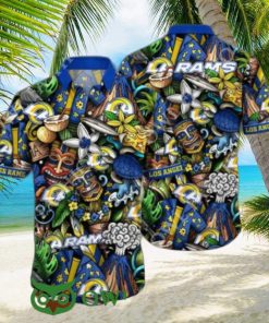 Trending Summer Los Angeles Rams NFL Flower Hawaiian Shirt