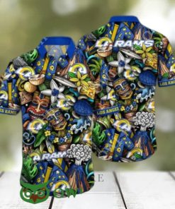 Trending Summer Los Angeles Rams NFL Flower Hawaiian Shirt