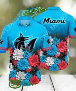 Trending Summer Miami Marlins MLB Flower Hawaiian Shirt