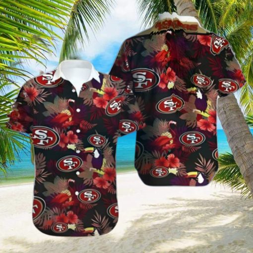 Tropical Flower Aloha San Francisco 49ers Hawaiian Shirt Best NFL Gift