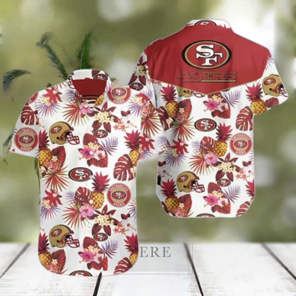 Tropical Plant San Francisco 49ers Hawaiian Shirt Summer Button Up