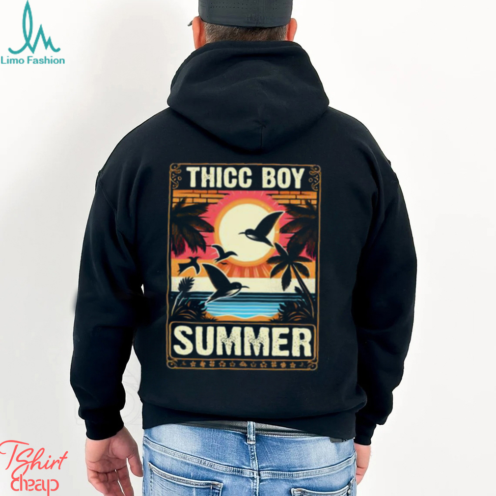 Tropical Thicc Boy Summer with Palm Tree Sunset T Shirt Tropical Thicc Boy Summer with Palm Tree Sunset T Shirt