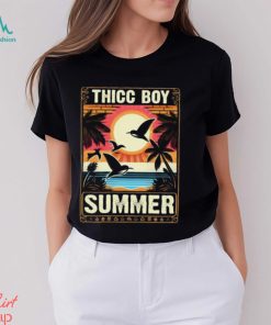 Tropical Thicc Boy Summer with Palm Tree Sunset T Shirt, hoodie, sweater, long sleeve and tank top Tropical Thicc Boy Summer with Palm Tree Sunset T Shirt