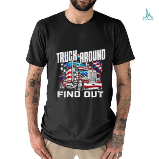 Truck around find out USA flag shirt