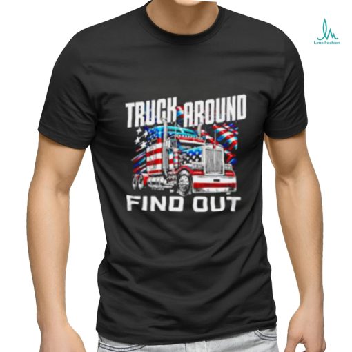 Truck around find out USA flag shirt