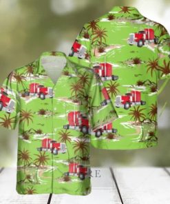 Trucker 3D Printed Green Hawaiian Shirt Gift Ideas For Summer