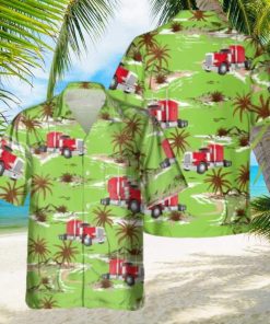 Trucker 3D Printed Green Hawaiian Shirt Gift Ideas For Summer