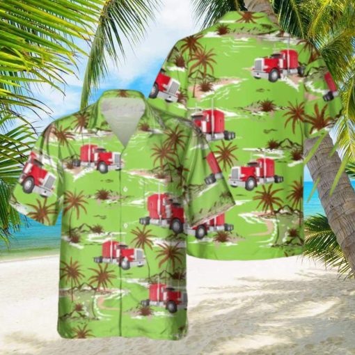 Trucker 3D Printed Green Hawaiian Shirt Gift Ideas For Summer