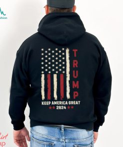 Trump Keep America Great 2024 Stars American Flag T Shirt