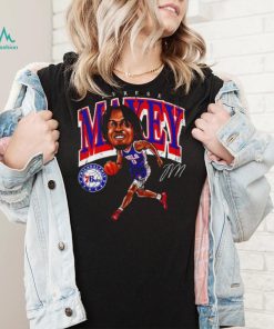 Tyrese Maxey Philadelphia 76ers cartoon caricature signature shirt