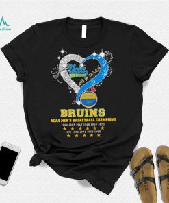 UCLA Bruins basketball let’s go UCLA Bruins NCAA men’s basketball Champions stars heart logo shirt