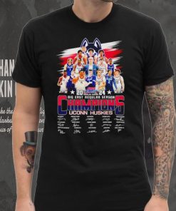 UConn Huskies 2024 Big East Regular Season Champions signatures shirt