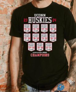 UConn Huskies 23 24 Big East Champs schedule shirt