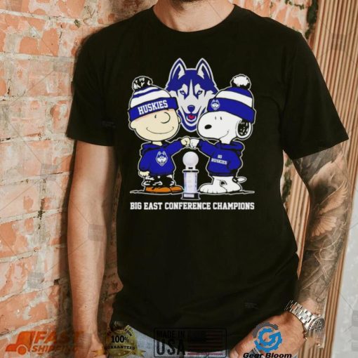 UConn Huskies Snoopy and Charlie Brown Big East Conference Champions go Huskies shirt