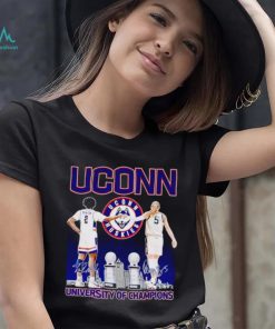 UConn Huskies Tristen Newton and Paige Bueckers University of Champions shirt