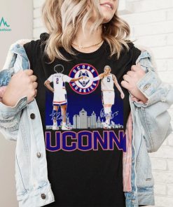 UConn Huskies Tristen Newton and Paige Bueckers signatures shirt, hoodie, sweater, long sleeve and tank top UConn Huskies Tristen Newton and Paige Bueckers signatures shirt