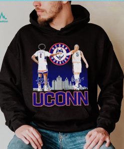 UConn Huskies Tristen Newton and Paige Bueckers signatures shirt, hoodie, sweater, long sleeve and tank top UConn Huskies Tristen Newton and Paige Bueckers signatures shirt