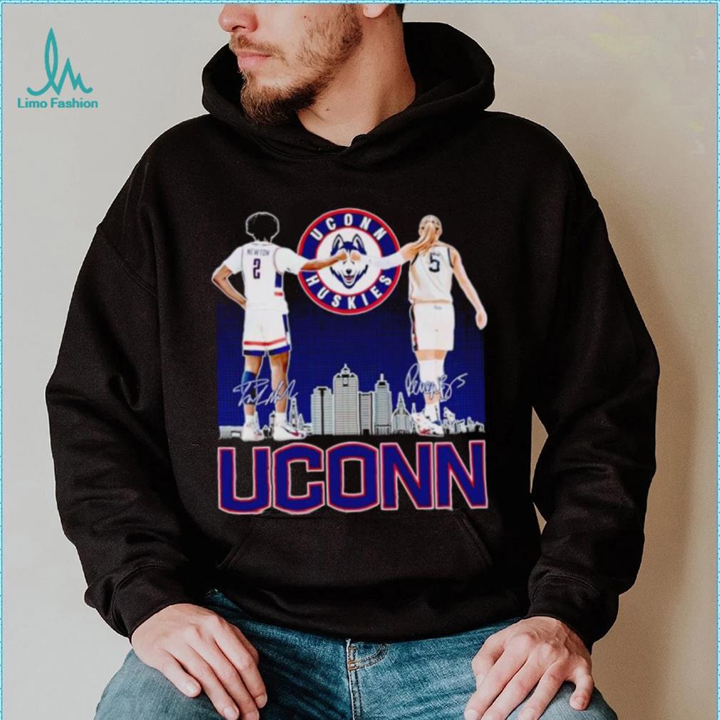 UConn Huskies Tristen Newton and Paige Bueckers signatures shirt UConn Huskies Tristen Newton and Paige Bueckers signatures shirt