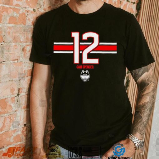 UConn Huskies basketball Cam Spencer number 12 logo shirt