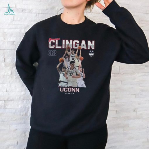 UConn NCAA Men’s Basketball Donovan Clingan 2023 2024 Post Season Tee Shirt