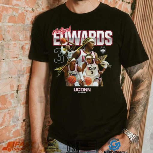 UConn NCAA Women’s Basketball Aaliyah Edwards Official 2023 2024 Post Season T Shirt