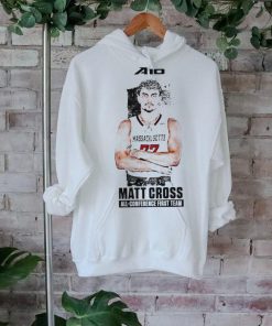 UMass Minutemen Matt Cross all conference first team shirt