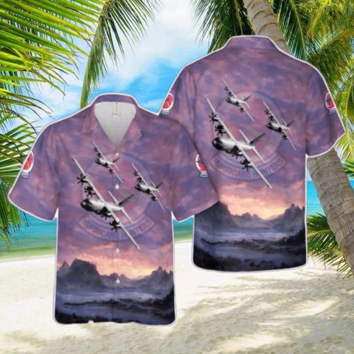 US Air Force 53rd Weather Reconnaissance Squadron WC 130J Hercules Hawaiian Shirt Beach Shirt For Men Women