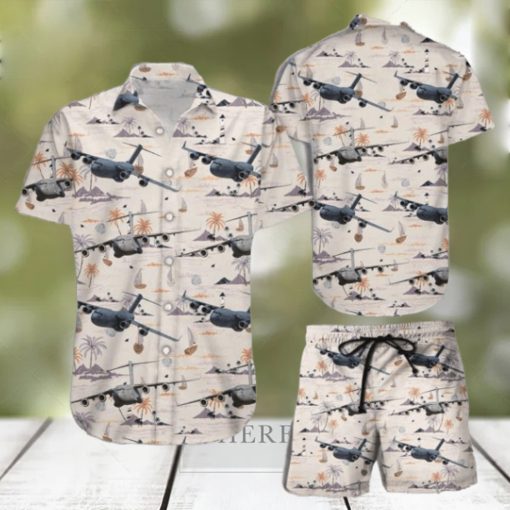 US Air Force Boeing C 17 Globemaster III Hawaiian Shirt, Short Unique Gift