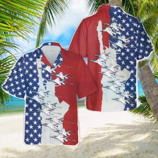 US Air Force Thunderbirds, 4th Of July Hawaiian Shirt Beach Shirt For Men Women