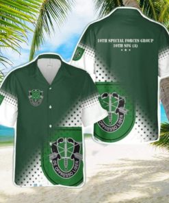 US Army 10th Special Forces Group (10th SFG), St Patrick’s Day Aloha Hawaiian Shirt US Army Beach Shirt Gift