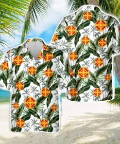 US Army 428th Field Artillery Brigade Aloha Hawaiian Shirt US Army Beach Shirt Gift