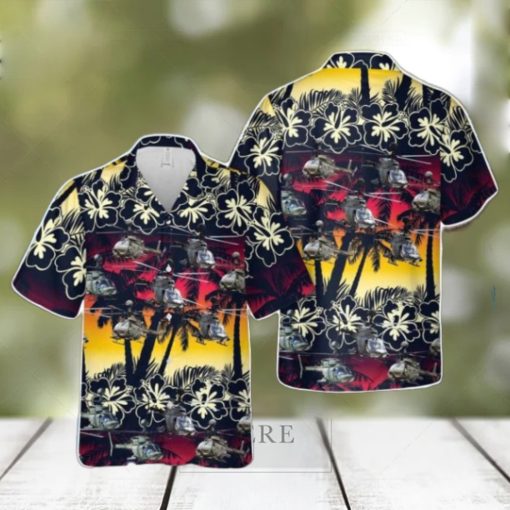 US Army Bell OH 58 Kiowa Aloha Hawaiian Shirt US Army Beach Shirt Gift
