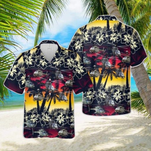 US Army Bell OH 58 Kiowa Aloha Hawaiian Shirt US Army Beach Shirt Gift