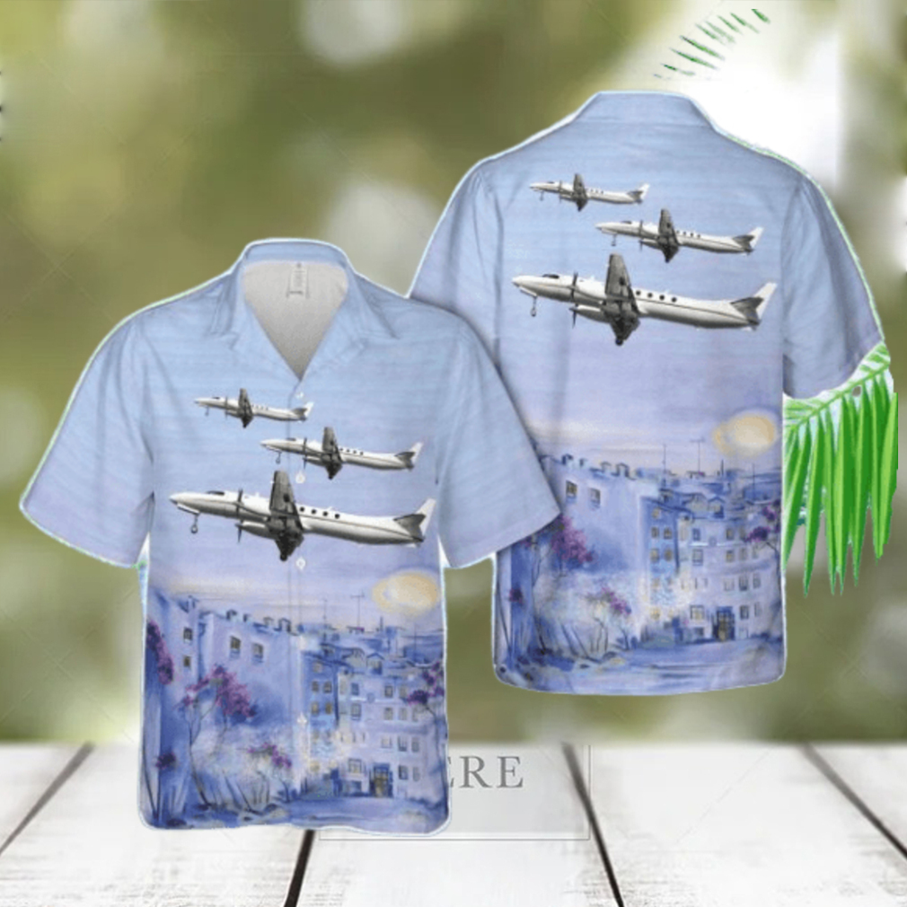 US Army Fairchild C 26B Metro 23 3D Hawaiian Shirt US Army Fairchild C 26B Metro 23 3D Hawaiian Shirt