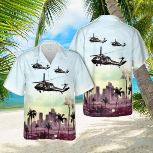 US Customs Service Sikorsky UH 60A Blackhawk 3D Hawaiian Shirt