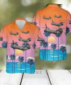 US Marine Corps Boeing Vertol CH 46E Sea Knight BuNo 157683 Of HMX 1 The Nighthawks Hawaiian Shirt Beach Shirt For Men Women