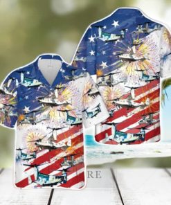 US Navy Bell Boeing CMV 22B Osprey, 4th Of July Tropical 3D Hawaiian Shirt US Navy Summer Gift