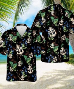 US Navy Chief BackBone Anchor Tropical 3D Hawaiian Shirt US Navy Summer Gift