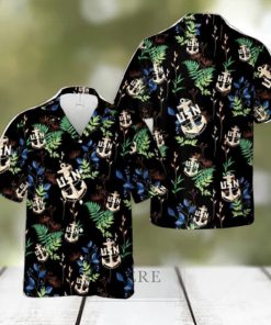 US Navy Chief BackBone Anchor Tropical 3D Hawaiian Shirt US Navy Summer Gift