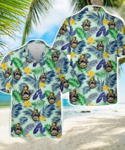 US Navy Chief with Goat Skull anchor Tropical 3D Hawaiian Shirt US Navy Summer Gift