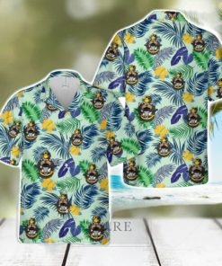 US Navy Chief with Goat Skull anchor Tropical 3D Hawaiian Shirt US Navy Summer Gift