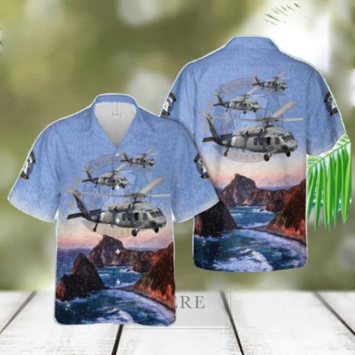 US Navy Helicopter Sea Combat Squadron 23 (HELSEACOMBATRON 23) HSC 23 ‘Wildcards’ Sikorsky MH 60S Knighthawk 3D Hawaiian Shirt