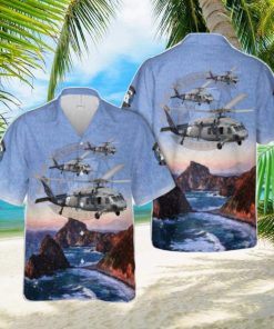 US Navy Helicopter Sea Combat Squadron 23 (HELSEACOMBATRON 23) HSC 23 ‘Wildcards’ Sikorsky MH 60S Knighthawk 3D Hawaiian Shirt