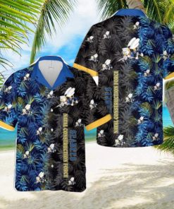 US Navy SEABEES Naval Construction Force (NCF) Tropical 3D Hawaiian Shirt US Navy Summer Gift