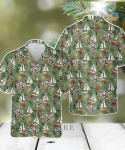 US Navy Seabees We Build We Fight Tropical 3D Hawaiian Shirt US Navy Summer Gift