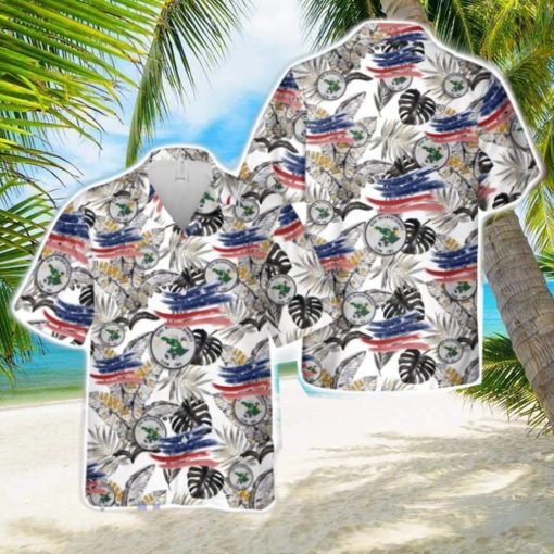 US Navy Seal Delivery Vehicle Team Two (SDVT 2) Tropical 3D Hawaiian Shirt US Navy Summer Gift