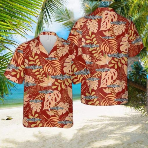 US Navy Submarine Warfare Insignia Hawaiian Shirt US Navy Beach Shirt Gift